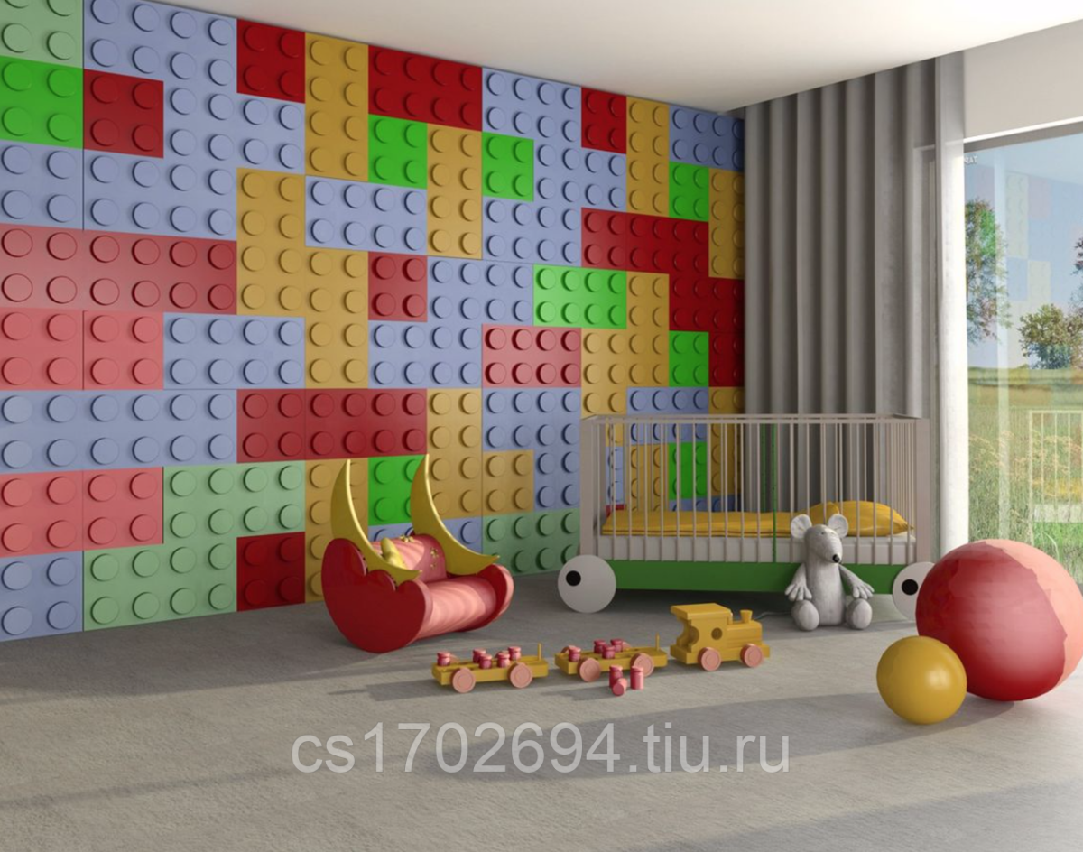 Гипсовая 3d панель LEGO