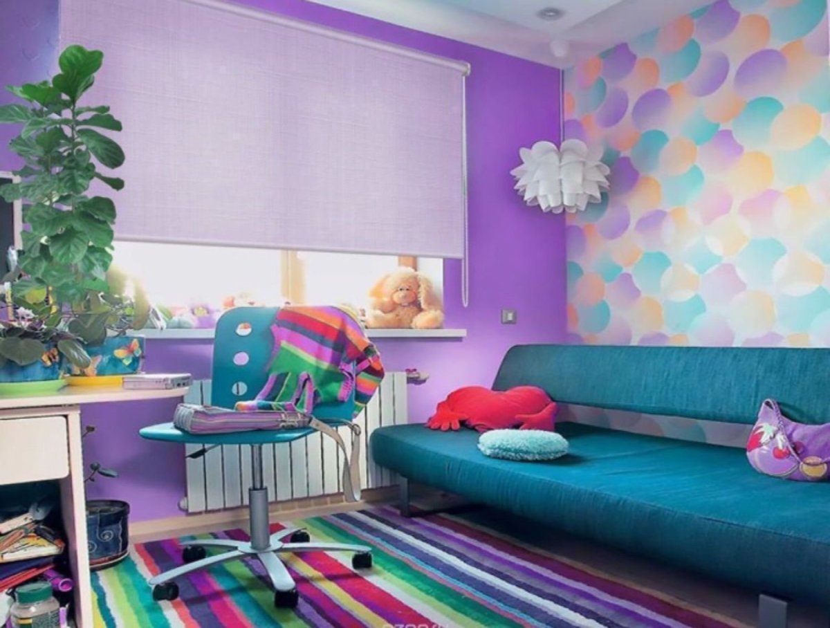 Разноцветные детские комнаты
