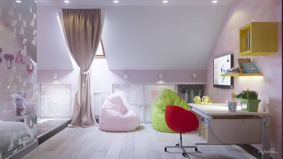 Комнаты для подростков девочек