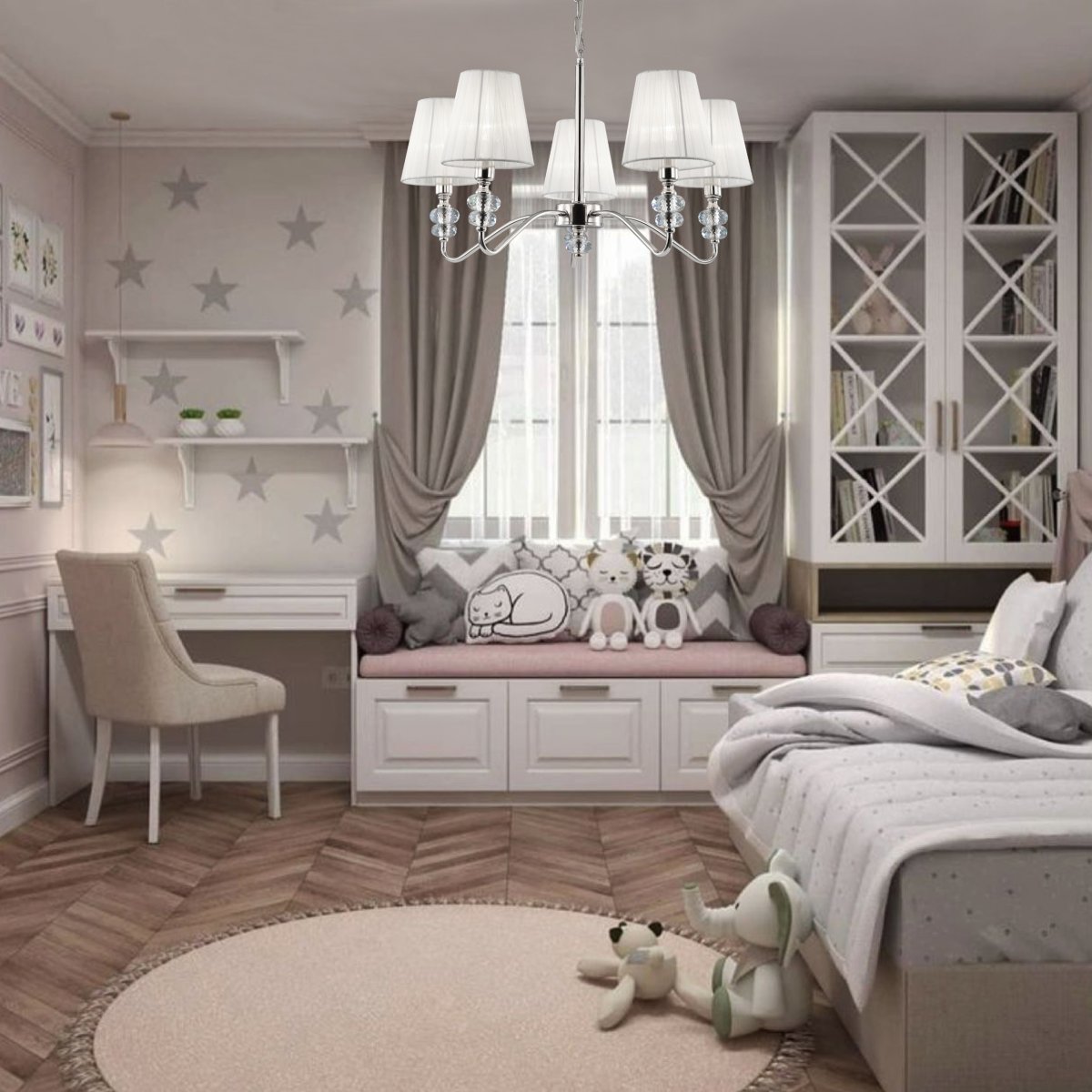 Стильная детская комната для девочки