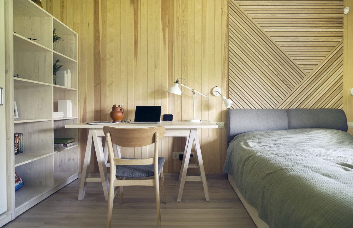 Крашеная вагонка в интерьере