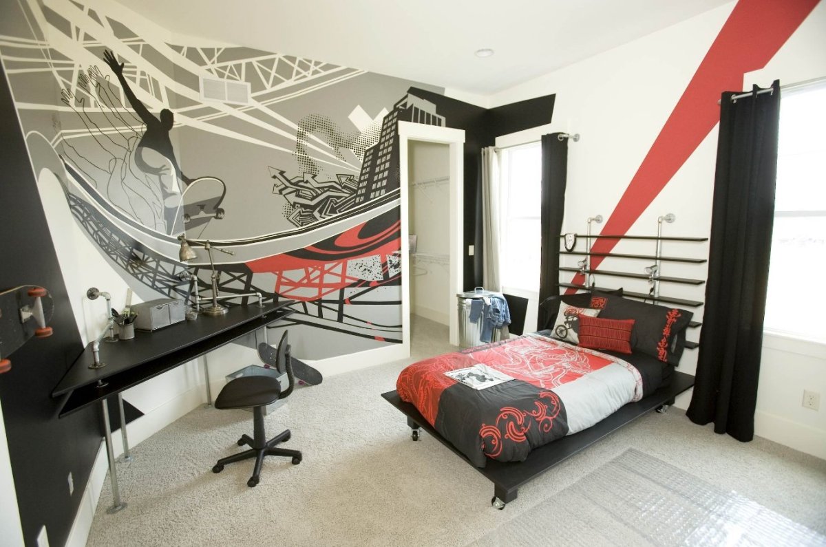 Граффити в интерьере