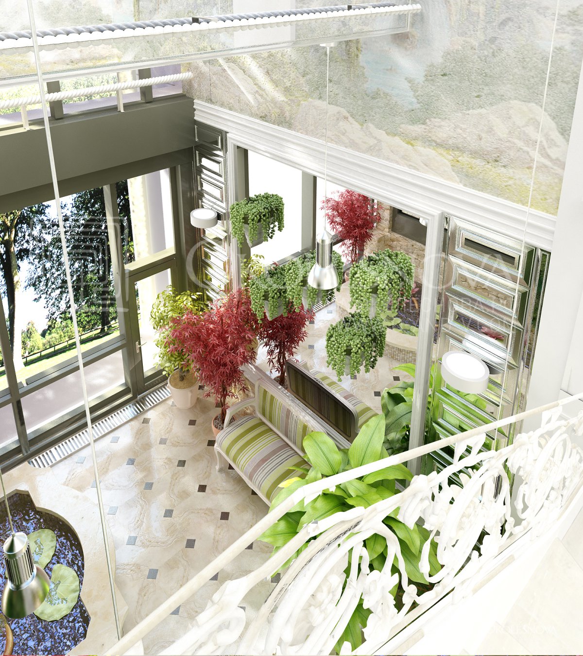 Озеленение маленького балкона