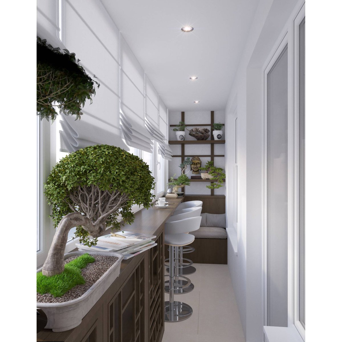 Лоджия в японском стиле