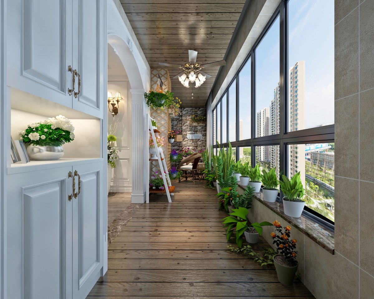 Цветочная оранжерея на балконе