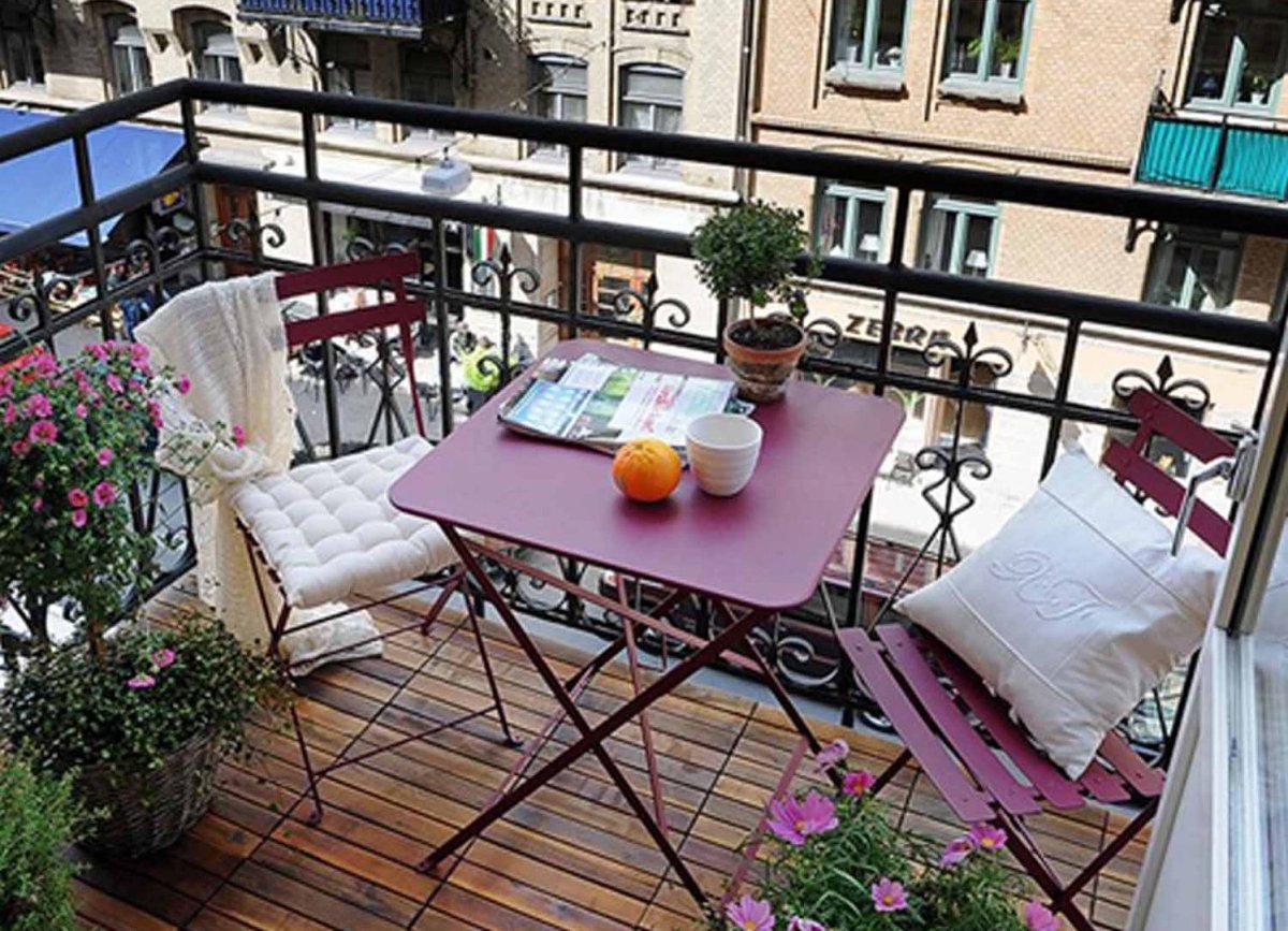 Лоджия в эко стиле