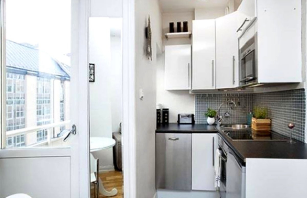 Планировка кухни с лоджией