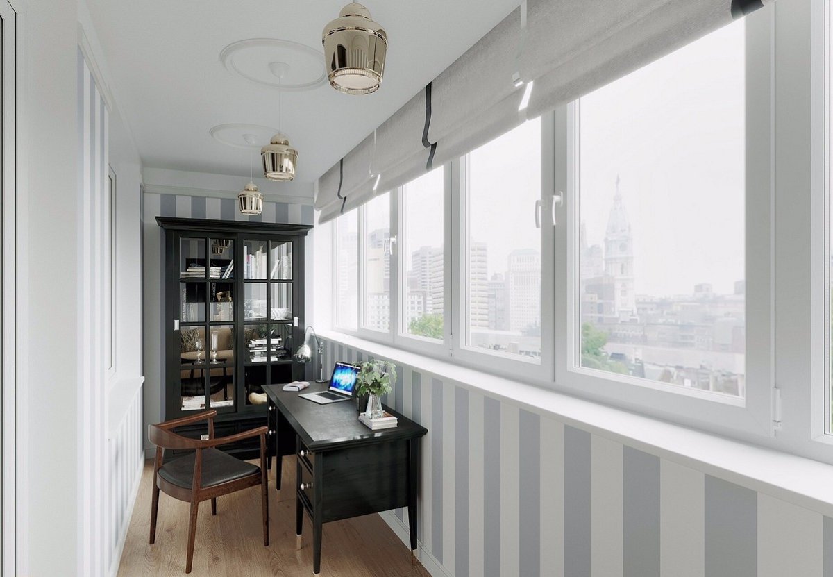 Интерьер балкона