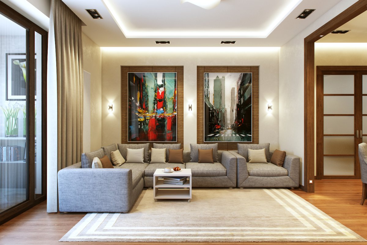 Красивая трехкомнатная квартира