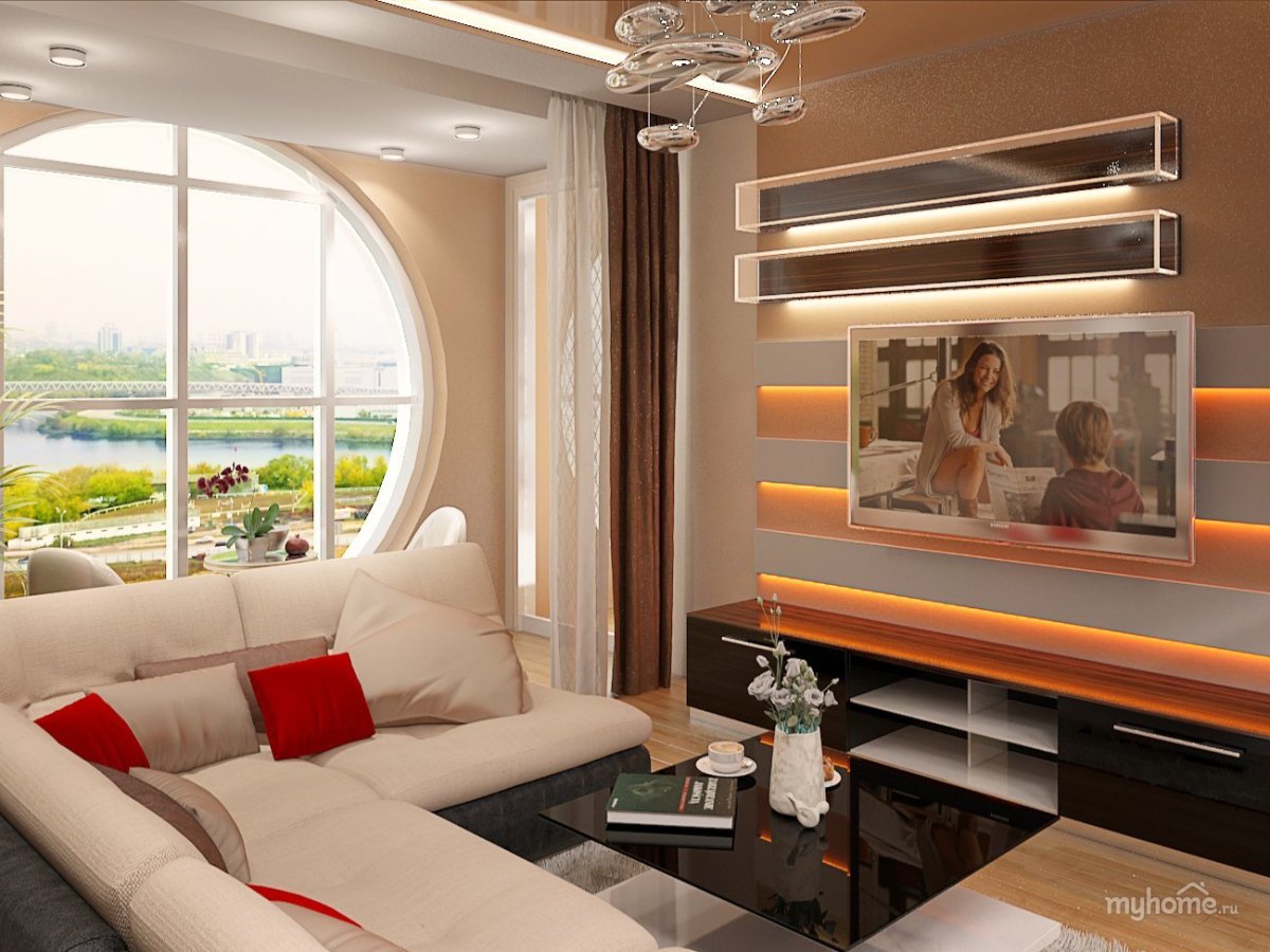 Шторы в однокомнатную квартиру