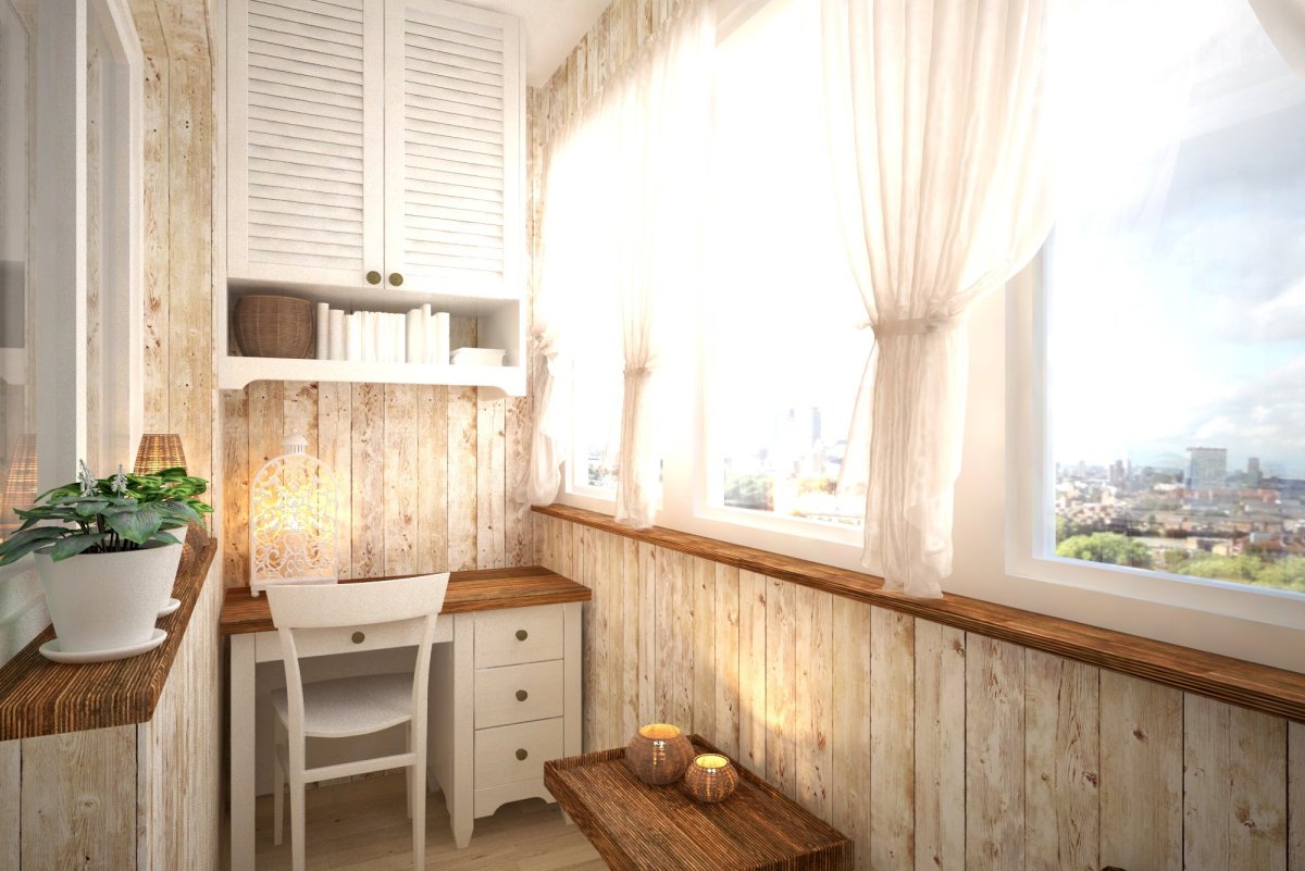 Идеи отделки балкона