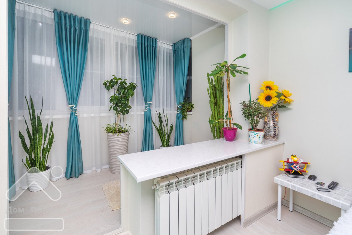 Балкон Объединенный с комнатой шторы