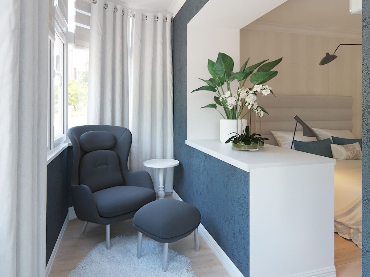 Лоджия Объединенная с комнатой