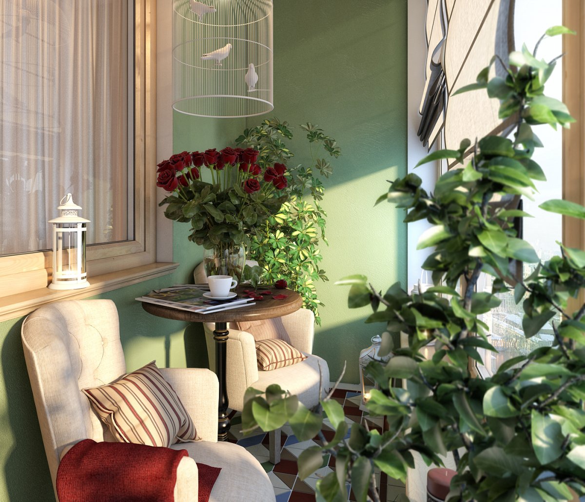 Комнатные растения в интерьере