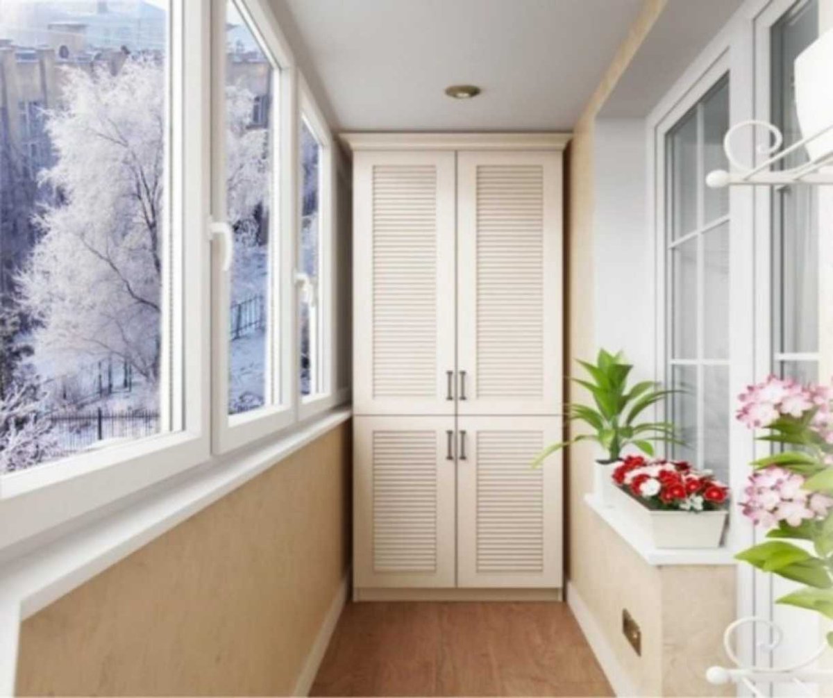 Шкаф на балкон лофт