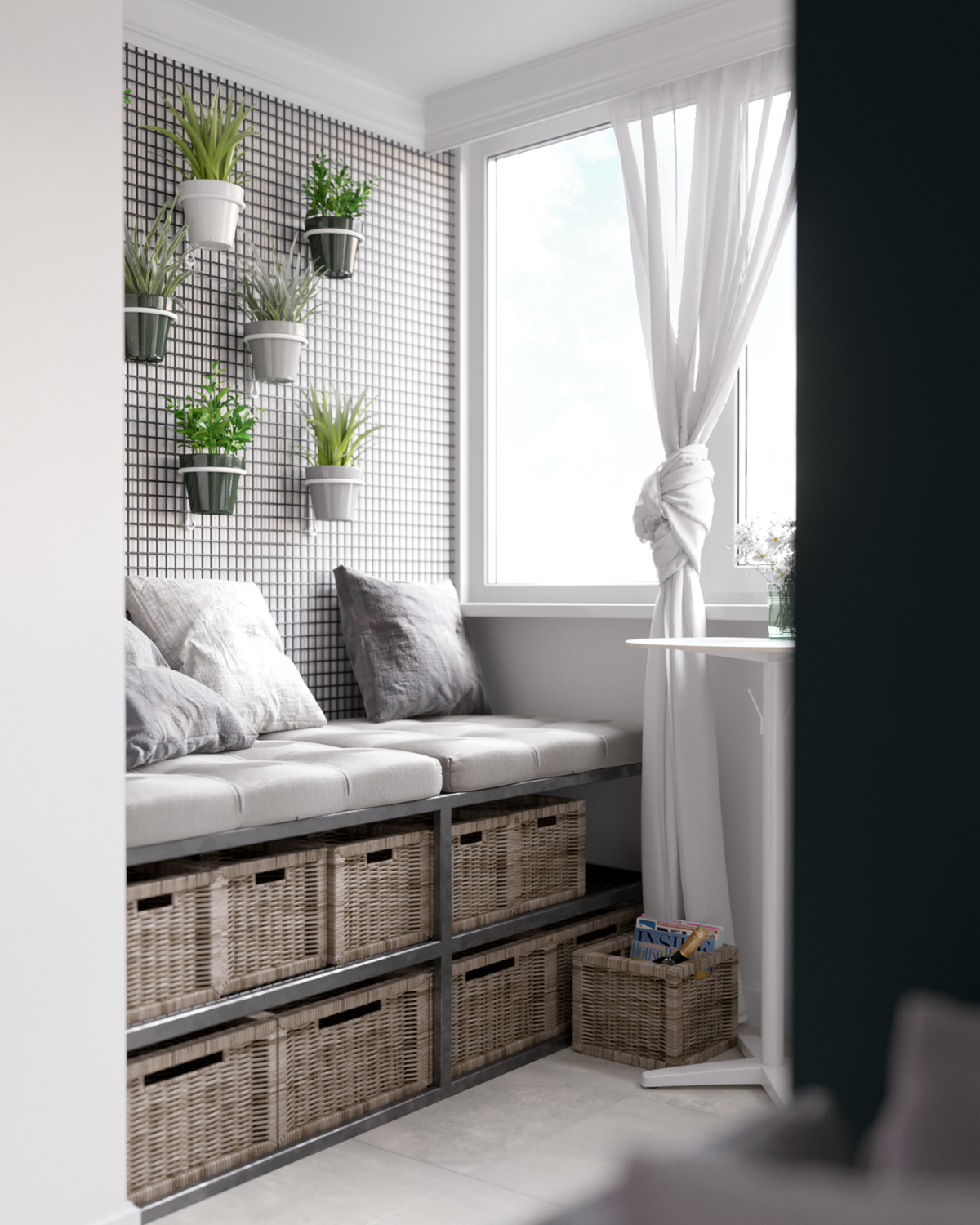 Балкон совмещенный с комнатой