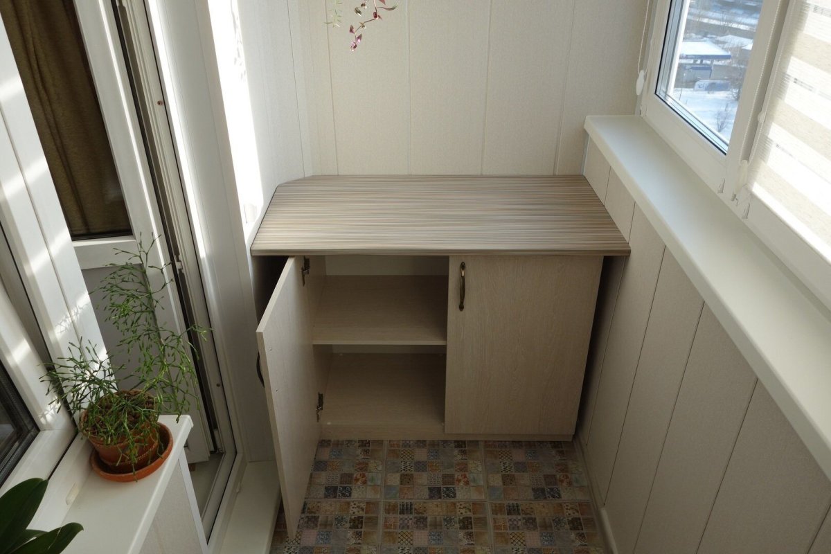 Шкаф для хранения на балконе