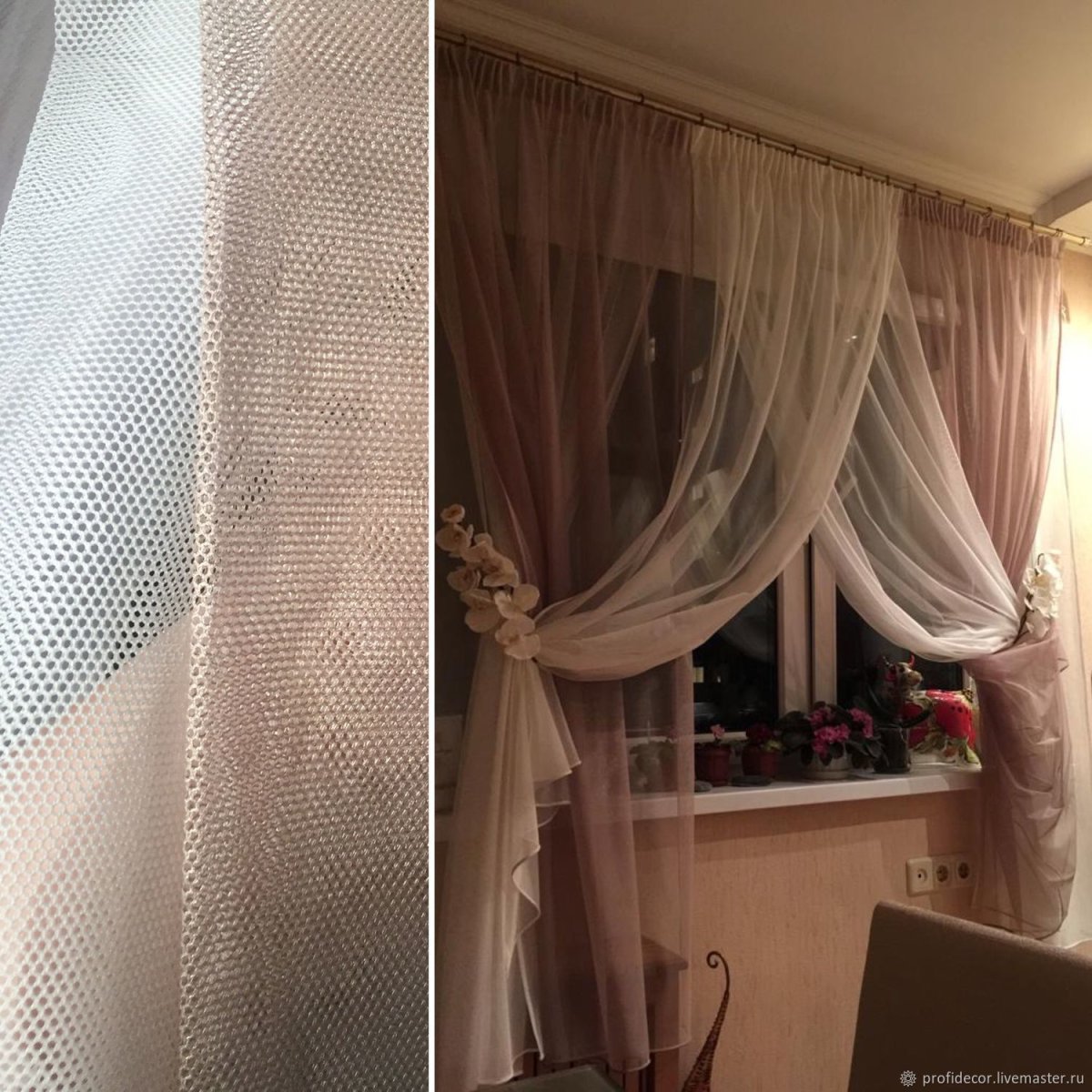 Шторы на кухню с балконом