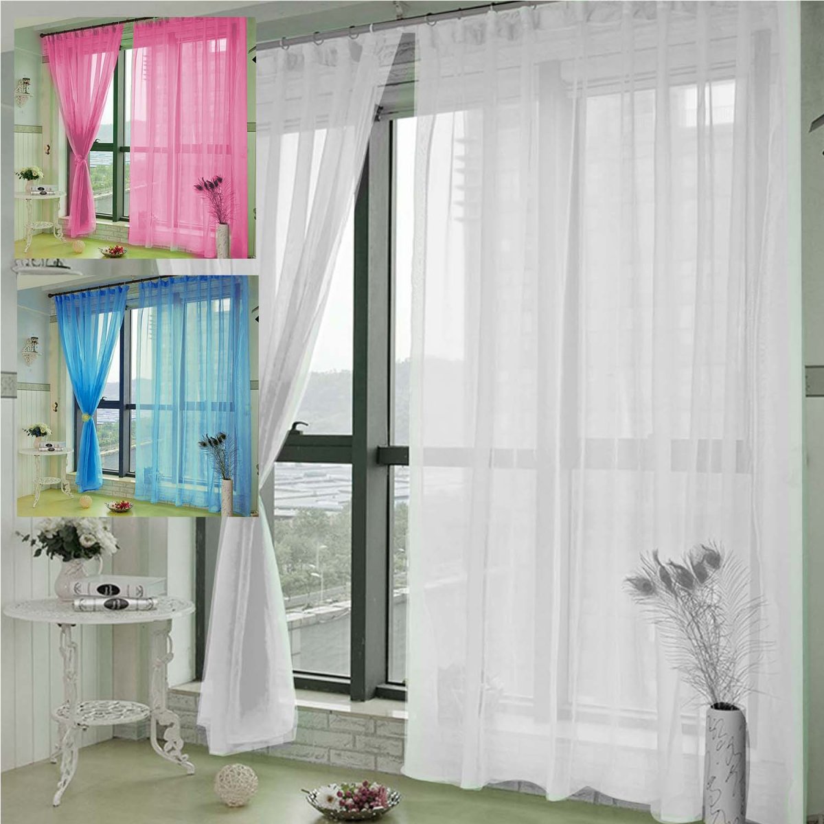 Тюль с подхватом