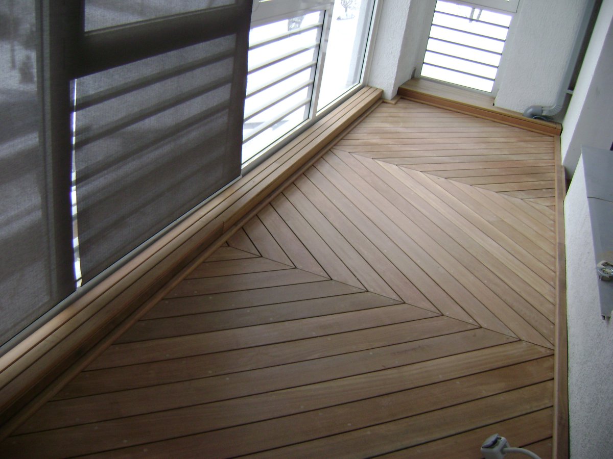 Лоджия в скандинавском стиле