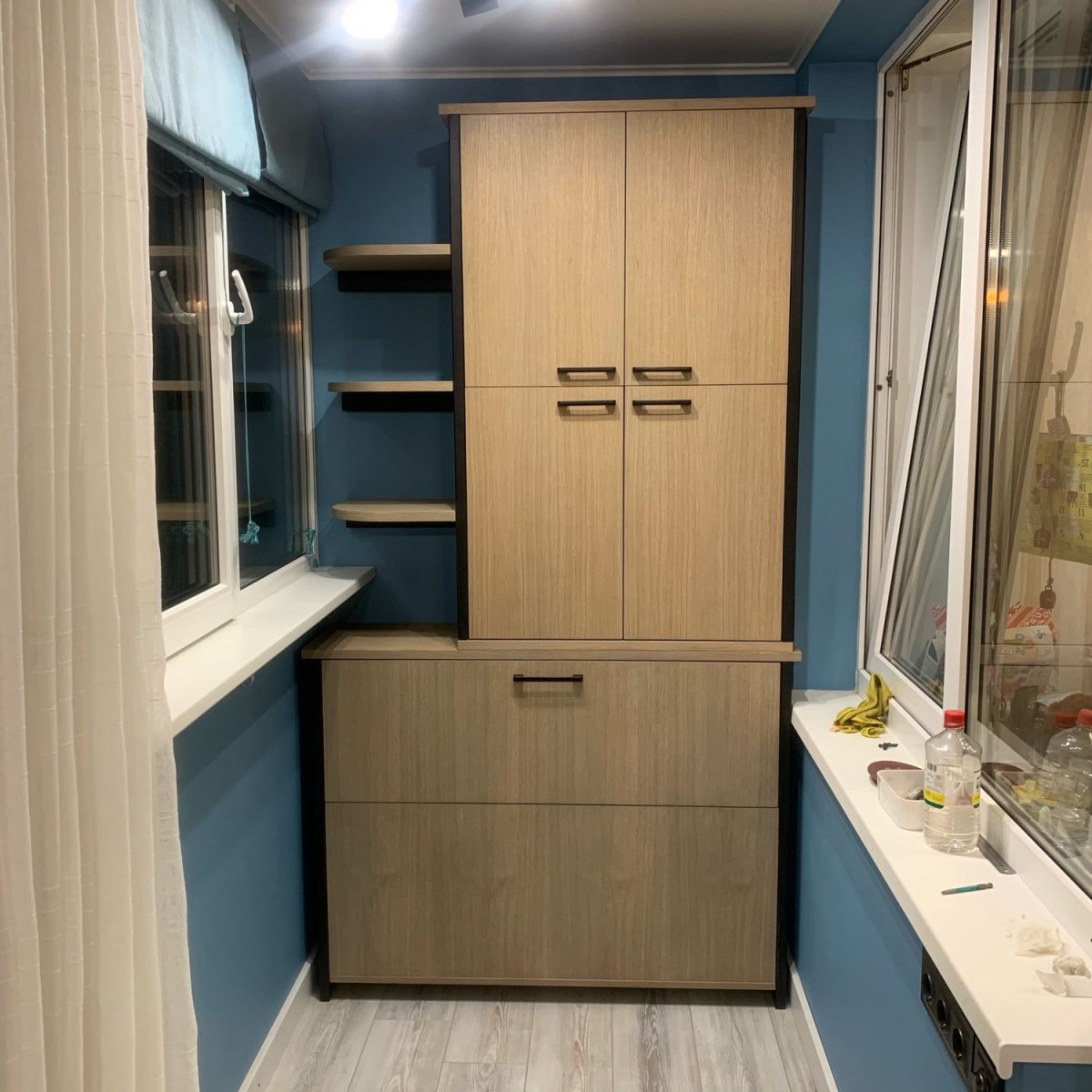 Встраиваемый шкаф на балкон