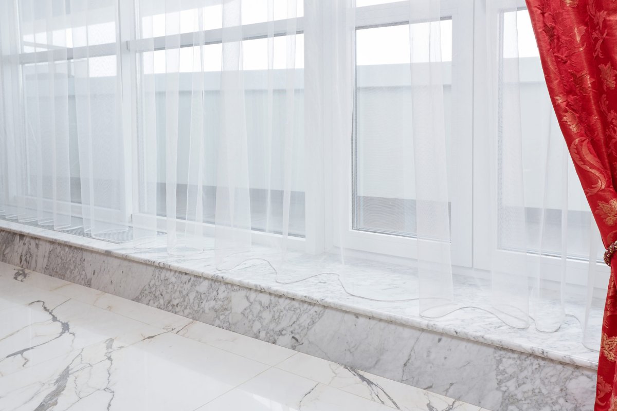 Подоконник белый мрамор