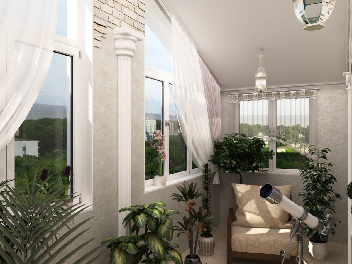 Красивые балконы в квартире