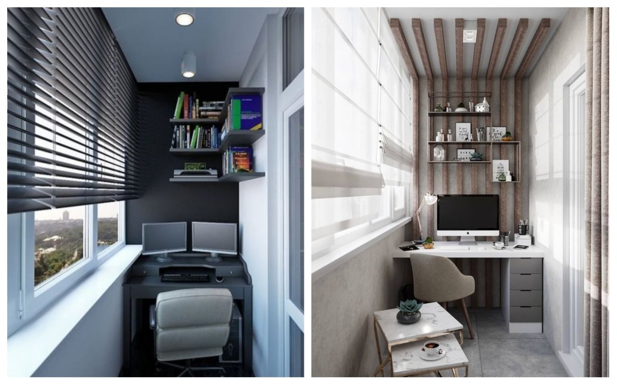 Организация рабочего места на балконе