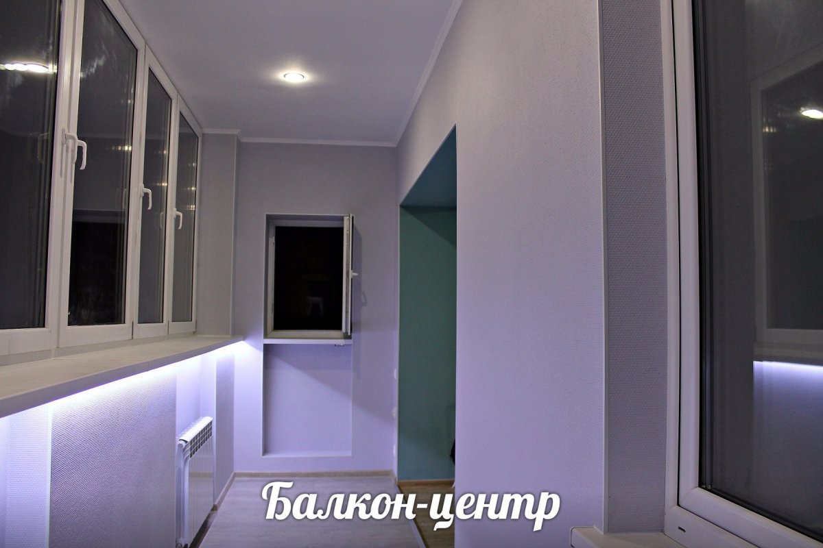 Отделка балкона