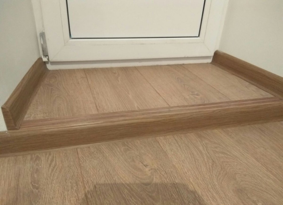 Порог из плитки