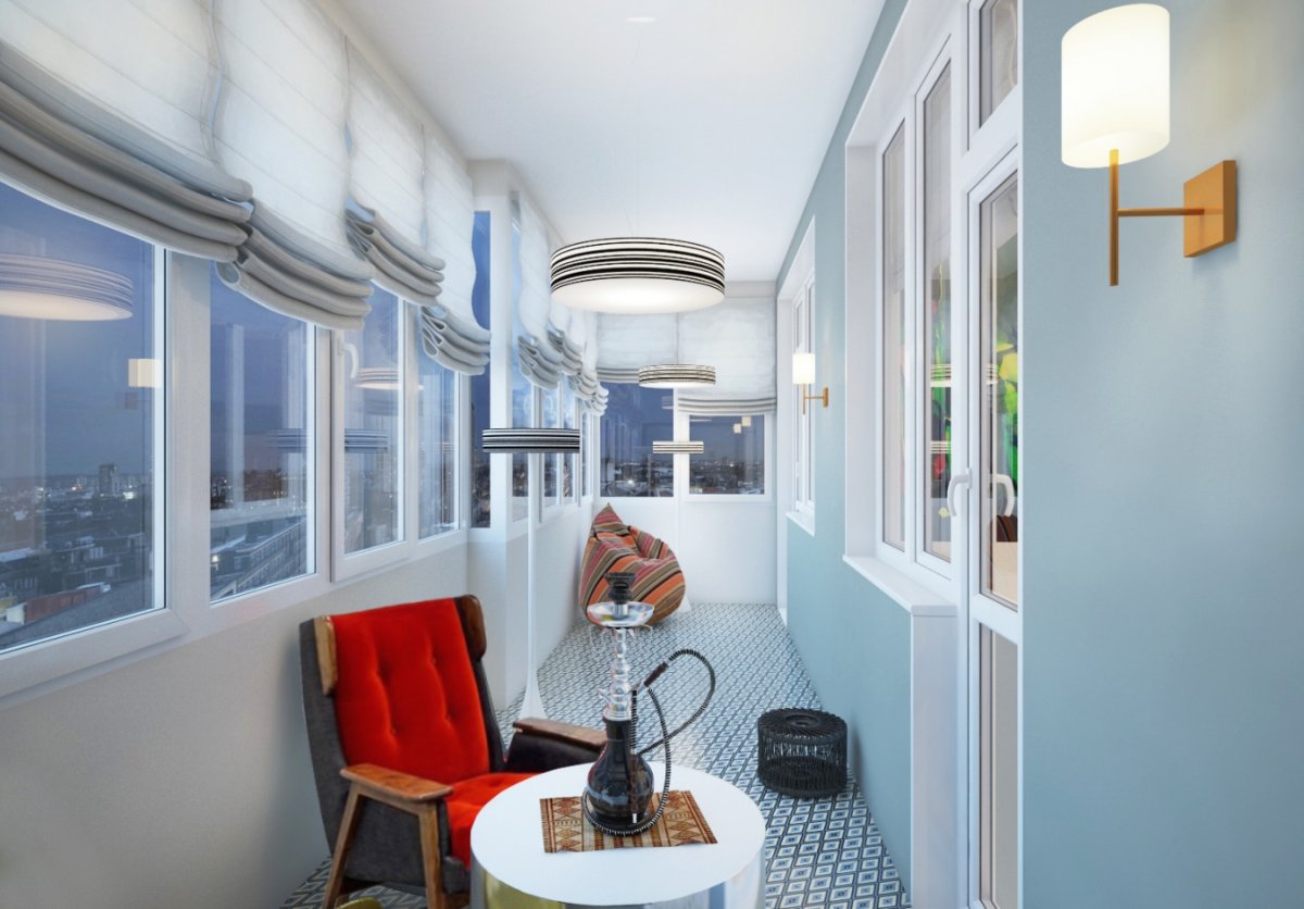 Барная стойка на балконе