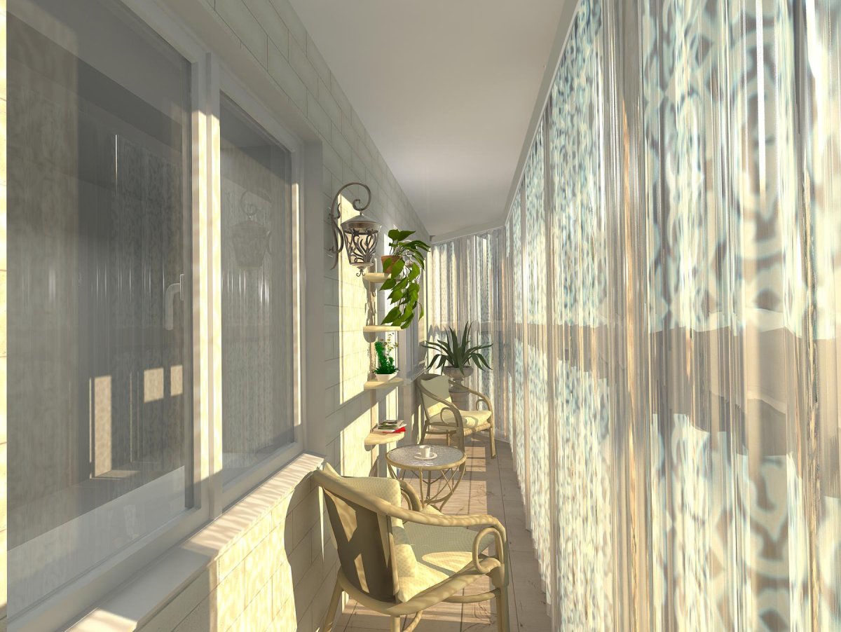 Тюль для лоджии 6 метров