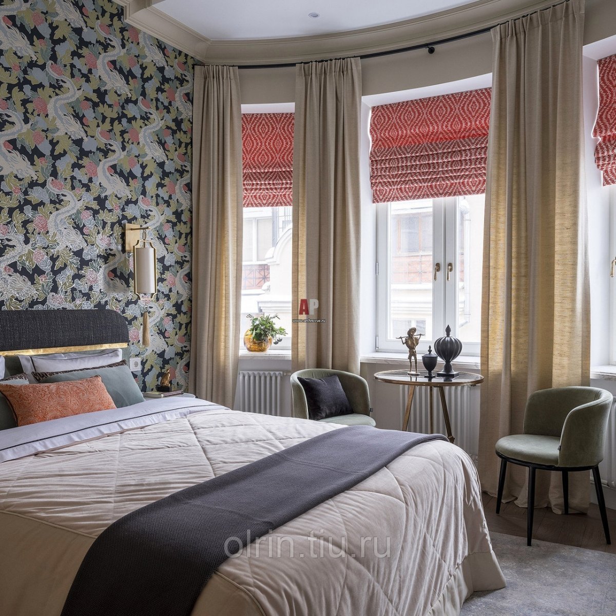 Шторы на окна в спальню