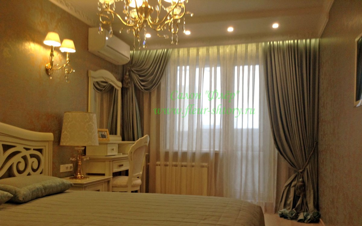 Шторы на кухню с балконной дверью