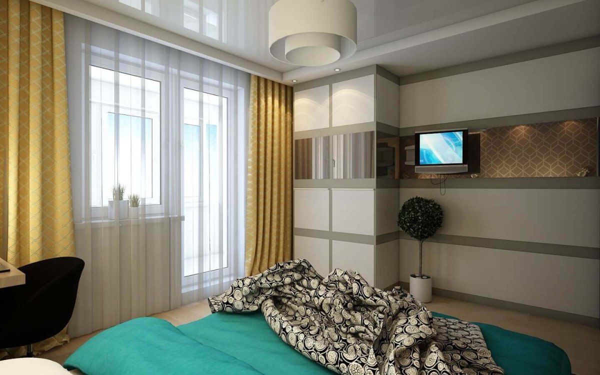 Спальня на балконе