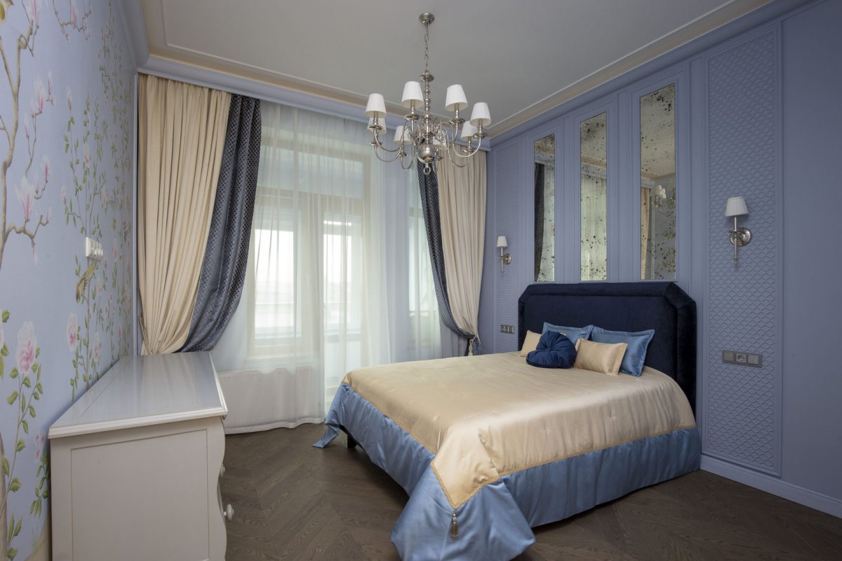 Шторы в небольшую спальню