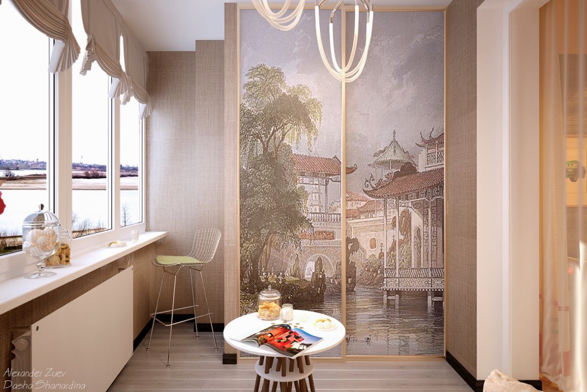 Фреска балкон