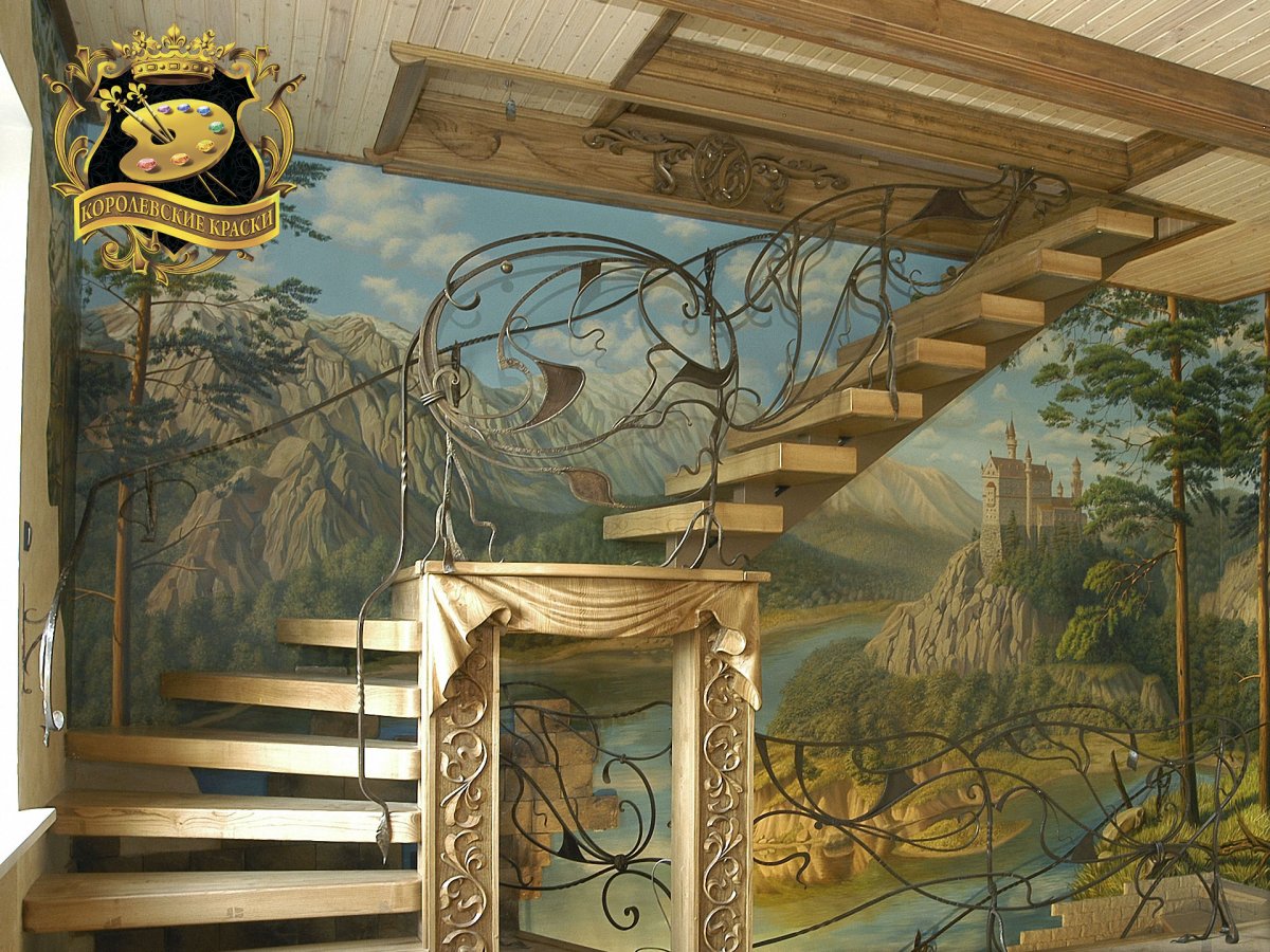 Роспись стены белорусская