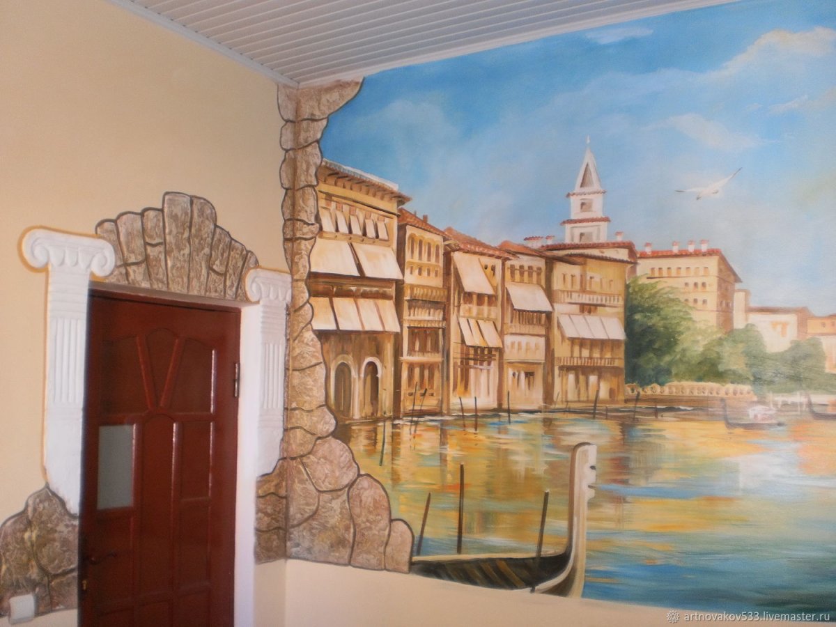 Фреска на стену в прихожую