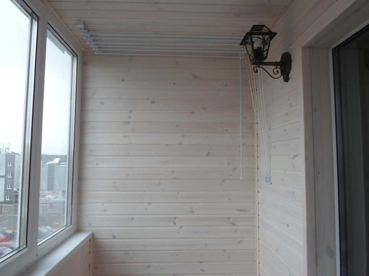 Вагонка на балконе