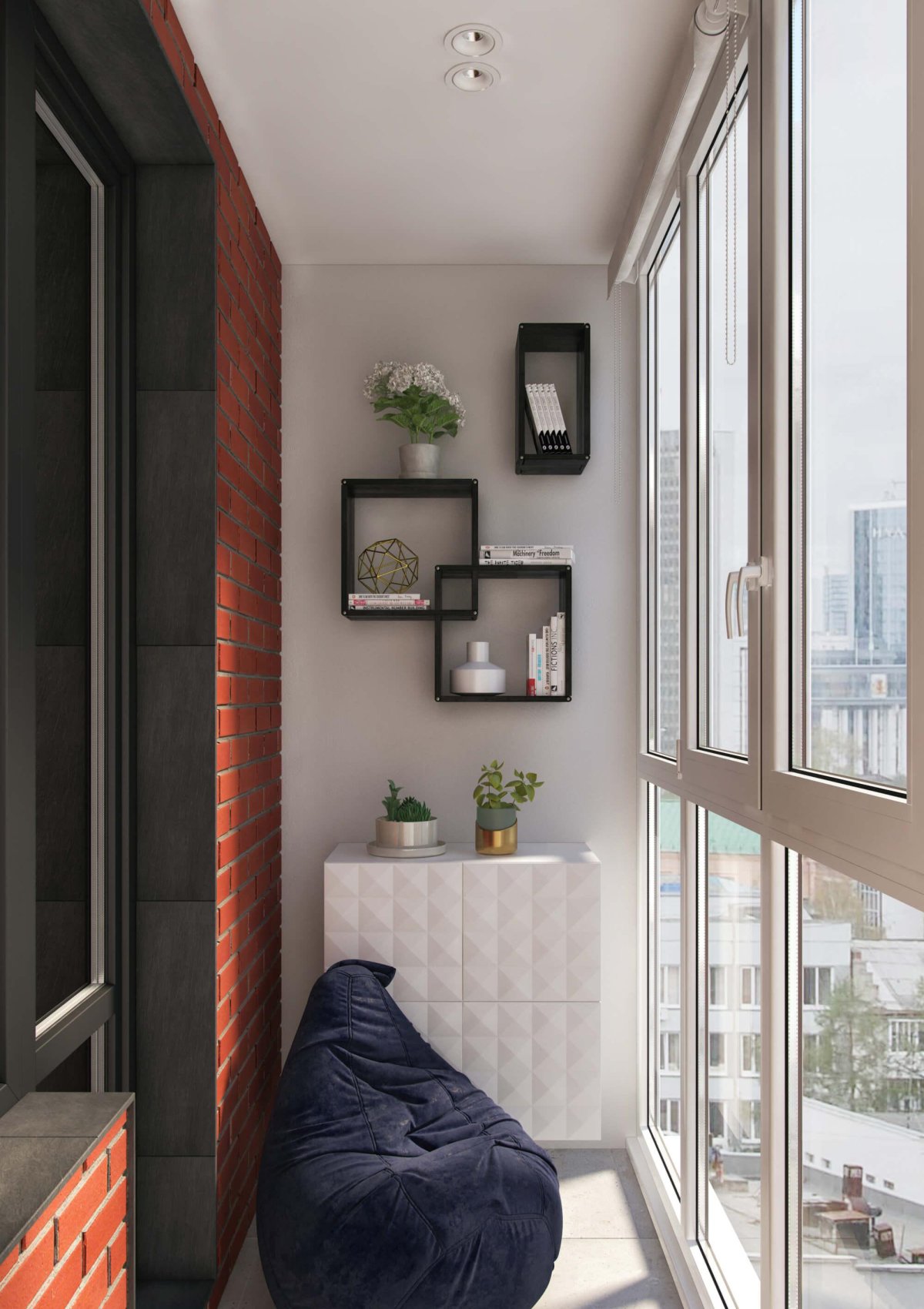 Интерьер балкона