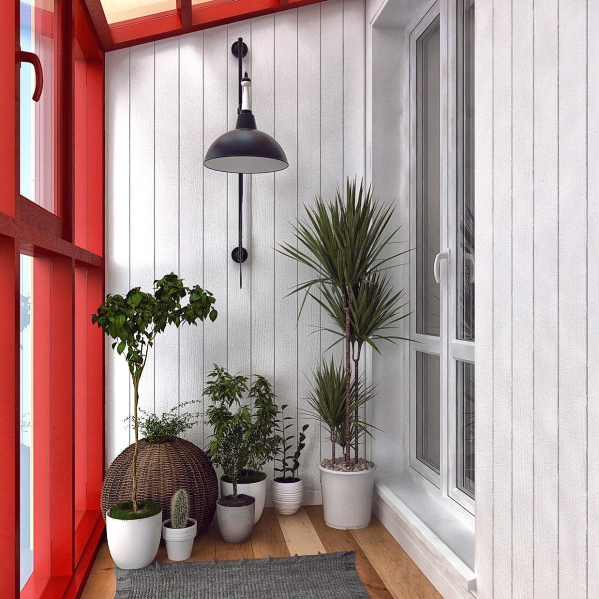 Балкон в стиле современная классика