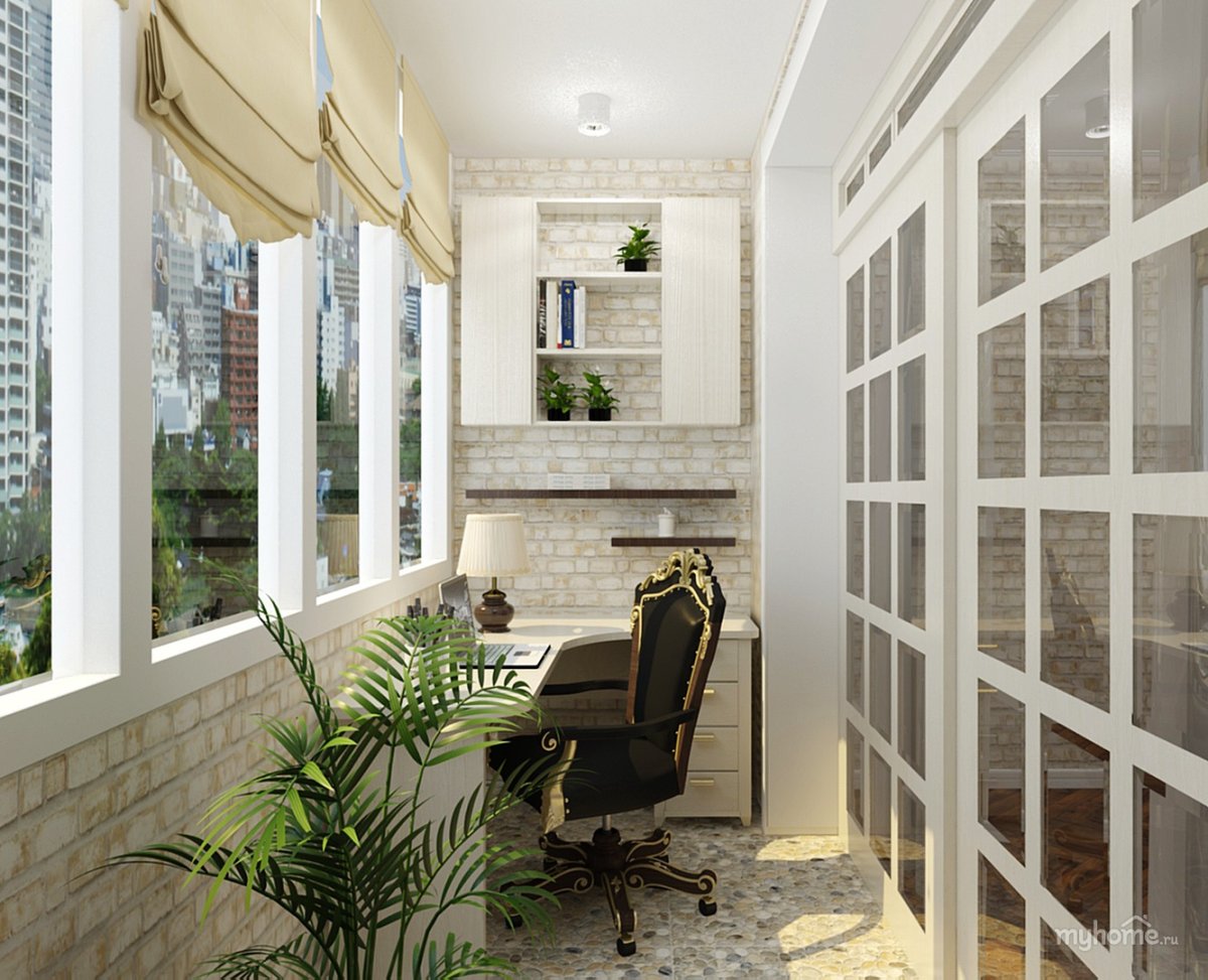 Небольшой уютный балкон