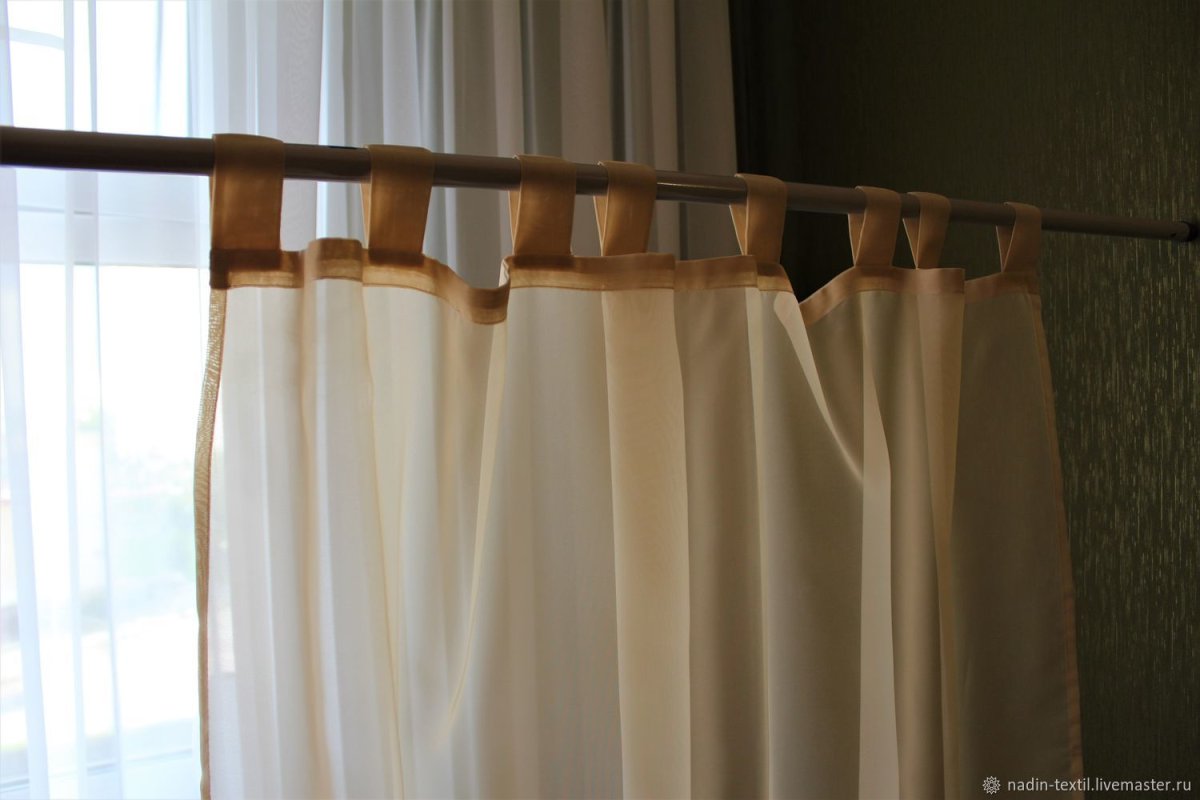 Тюль на петлях