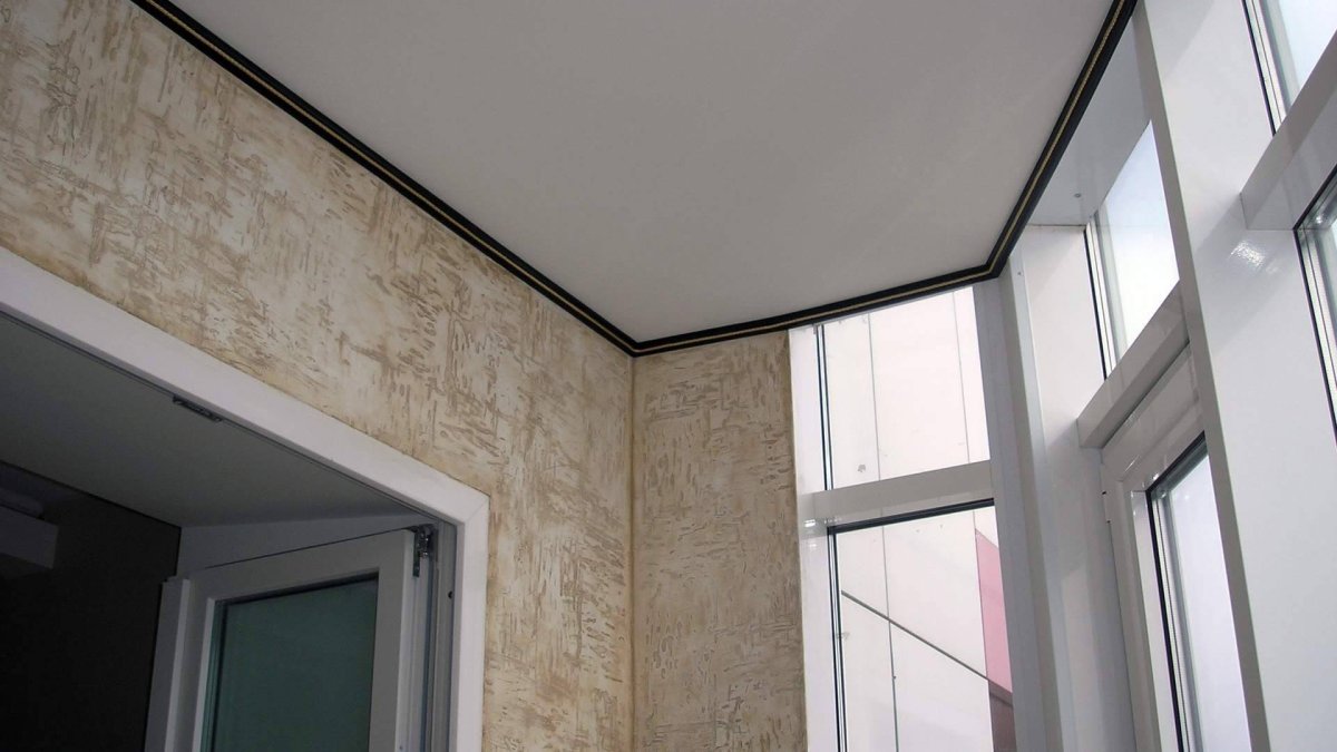 Штукатурка короед на балконе