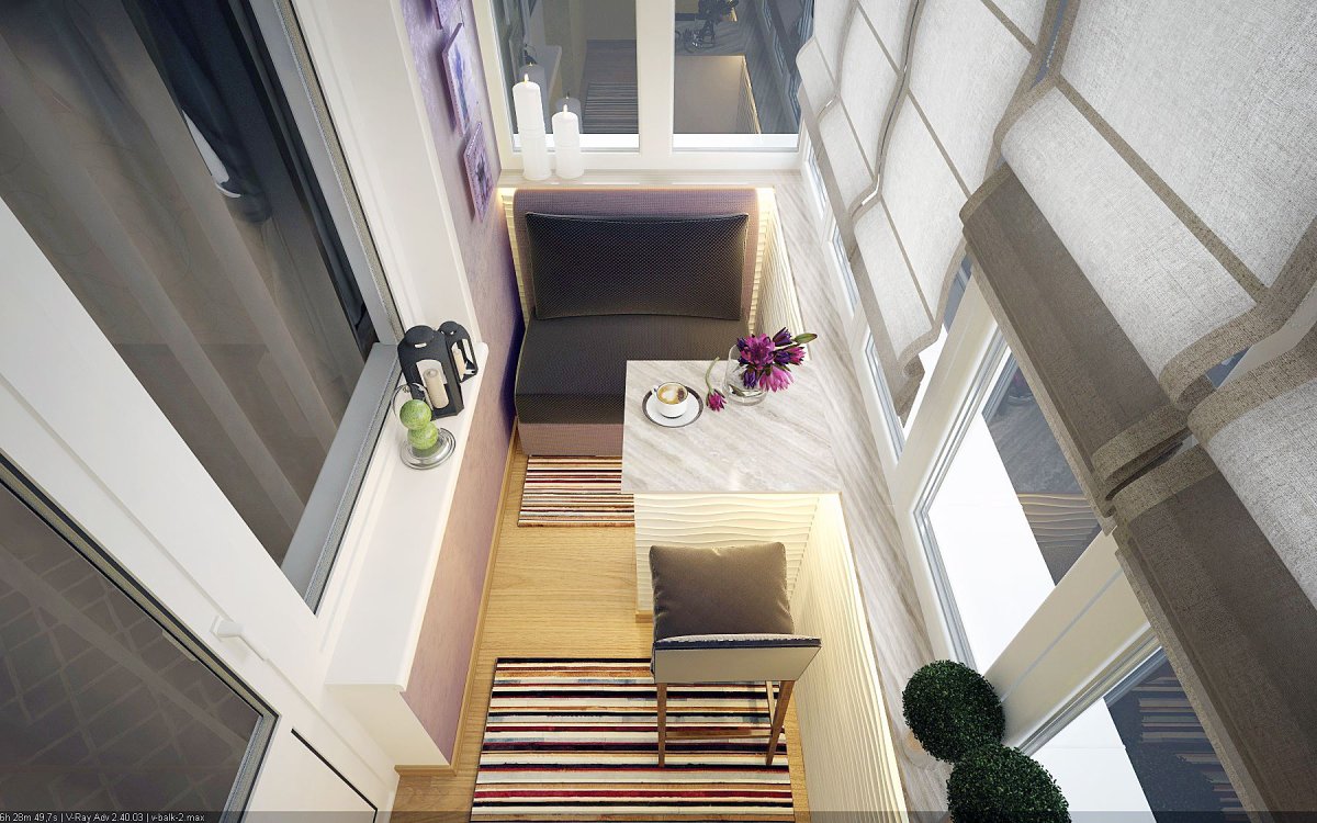 Шторы на кухню с присоединенной лоджией