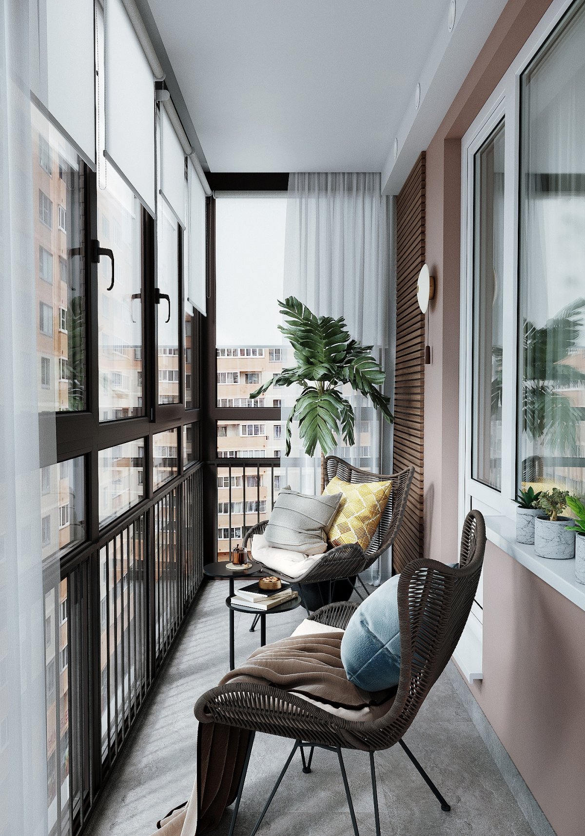 Черный балкон