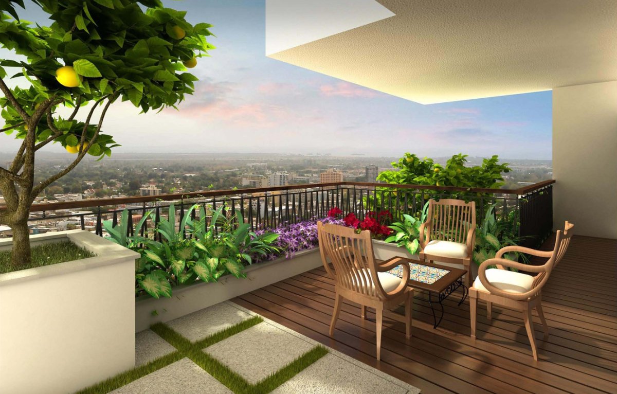 Фреска вид с балкона