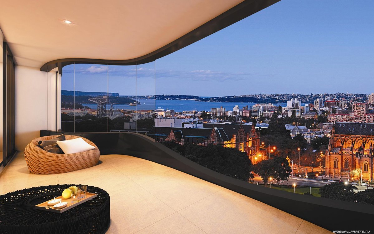 Вид на море с балкона