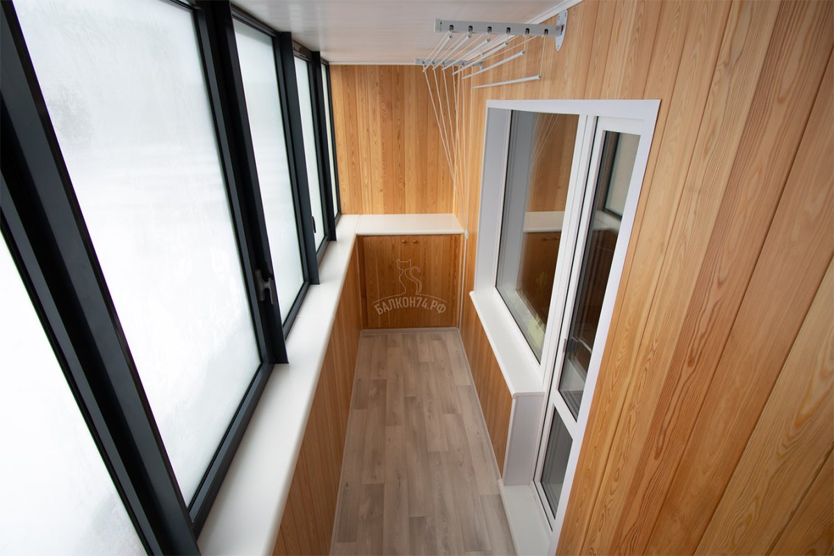 Панорамное остекление лоджии 6 метров